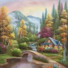 European style Hand-painted oil painting on canvas"mind home"50x60CM(19.7"x23.6")Unframed-06 European style Hand-painted oil painting on canvas"mind home"50x60CM(19.7"x23.6")Unframed-06