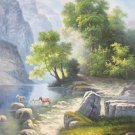 American style Hand painted oil painting on canvas"Milu Deer"60x90CM(23.6"x35.4")Unframed-04 American style Hand painted oil painting on canvas"Milu Deer"60x90CM(23.6"x35.4")Unframed-04