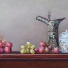 Chinese style Hand painted oil painting on canvas"harvest fruits"40x80CM(15.7"x31.5")Unframed-34