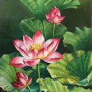 hinese style Hand painted oil painting on canvas"lotus"60x120CM(23.6"x47.2")Unframed-02 hinese style Hand painted oil painting on canvas"lotus"60x120CM(23.6"x47.2")Unframed-02