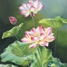 hinese style Hand painted oil painting on canvas"lotus"60x120CM(23.6"x47.2")Unframed-06 hinese style Hand painted oil painting on canvas"lotus"60x120CM(23.6"x47.2")Unframed-06