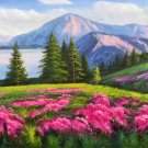 American style Hand painted oil painting on canvas"Shangri-La"70x180CM(27.6"x70.9")Unframed-32 American style Hand painted oil painting on canvas"Shangri-La"70x180CM(27.6"x70.9")Unframed-32