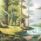 American style Hand painted oil painting on canvas"forest"70x180CM(27.6"x70.9")Unframed-18 American style Hand painted oil painting on canvas"forest"70x180CM(27.6"x70.9")Unframed-18