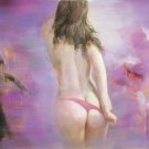 Simple modern Hand painted oil painting on canvas"nude woman"60x90CM(23.6"x35.4")Unframed-26