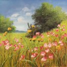 Simple modern Hand painted oil painting on canvas"tiny Pink blossoms"50x60CM(19.7"x23.6")Unframed-03