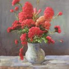 Simple modern Hand painted oil painting on canvas"Potted flowers"50x60CM(19.7"x23.6")Unframed-04