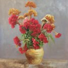Simple modern Hand painted oil painting on canvas"Potted flowers"50x60CM(19.7"x23.6")Unframed-05