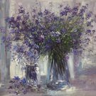 Simple modern Hand painted oil painting on canvas"Potted flowers"50x60CM(19.7"x23.6")Unframed-07