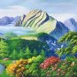 American style Hand painted oil painting on canvas"Shangri-La"120x320CM(47.2"x126.0")Unframed-35