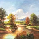 Hand painted oil painting on canvas"Image of the countryside"50x60CM(19.7"x23.6")Unframed-07 Hand painted oil painting on canvas"Image of the countryside"50x60CM(19.7"x23.6")Unframed-07