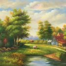 Hand painted oil painting on canvas"Image of the countryside"50x60CM(19.7"x23.6")Unframed-15 Hand painted oil painting on canvas"Image of the countryside"50x60CM(19.7"x23.6")Unframed-15