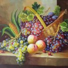 Hand painted oil painting on canvas"bumper harvest fruits"50x60CM(19.7"x23.6")Unframed-04