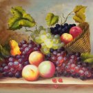 Hand painted oil painting on canvas"bumper harvest fruits"50x60CM(19.7"x23.6")Unframed-11