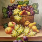 Hand painted oil painting on canvas"bumper harvest fruits"50x60CM(19.7"x23.6")Unframed-12