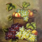 Hand painted oil painting on canvas"bumper harvest fruits"50x60CM(19.7"x23.6")Unframed-15