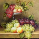 Hand painted oil painting on canvas"bumper harvest fruits"50x60CM(19.7"x23.6")Unframed-16