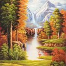 American style Hand painted oil painting on canvas"Creek"60x120CM(23.6"x47.2")Unframed-36 American style Hand painted oil painting on canvas"Creek"60x120CM(23.6"x47.2")Unframed-36