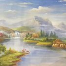 American style Hand painted oil painting on canvas"Creek"70x180CM(27.6"x70.9")Unframed-40