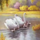 Simple modern Hand painted oil painting on canvas"swan"60x90CM(23.6"x35.4")Unframed-07 Simple modern Hand painted oil painting on canvas"swan"60x90CM(23.6"x35.4")Unframed-07