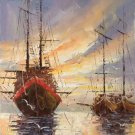 Hand painted oil painting on canvas"Fishing boat"30x60CM(11.8"x23.6")Unframed-10 Hand painted oil painting on canvas"Fishing boat"30x60CM(11.8"x23.6")Unframed-10
