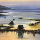 Hand painted oil painting on canvas"Creek"50x60CM(19.7"x23.6")Unframed-55