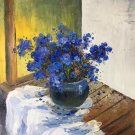 Simple modern Hand painted oil painting on canvas"Potted flowers"50x60CM(19.7"x23.6")Unframed-19