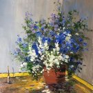 Simple modern Hand painted oil painting on canvas"Potted flowers"50x60CM(19.7"x23.6")Unframed-25
