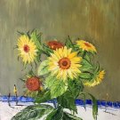 Simple modern Hand painted oil painting on canvas"Potted flowers"50x60CM(19.7"x23.6")Unframed-27