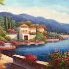Hand painted oil painting on canvas"Sea view Villa"60x120CM(23.6"x47.2")Unframed-39 Hand painted oil painting on canvas"Sea view Villa"60x120CM(23.6"x47.2")Unframed-39