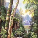 American style Hand painted oil painting on canvas"Creek"80x160CM(31.5"x63.0")Unframed-57 American style Hand painted oil painting on canvas"Creek"80x160CM(31.5"x63.0")Unframed-57