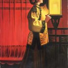 Chinese style Hand painted oil painting on canvas"Chinese beauty"60x90CM(23.6"x35.4")Unframed-08 Chinese style Hand painted oil painting on canvas"Chinese beauty"60x90CM(23.6"x35.4")Unframed-08