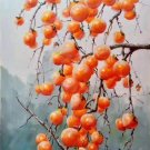Hand painted oil painting on canvas"persimmon"60x90CM(23.6"x35.4")Unframed-11