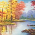 Hand painted oil painting on canvas"Mountain and water"70x180CM(27.6"x70.9")Unframed-63 Hand painted oil painting on canvas"Mountain and water"70x180CM(27.6"x70.9")Unframed-63