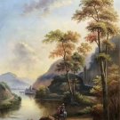 Hand painted oil painting on canvas"Image of the countryside"60x90CM(23.6"x35.4")Unframed-34