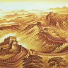 Chinese style Hand painted oil painting on canvas"Great Wall"70x180CM(27.6"x70.9")Unframed-01