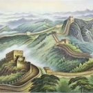 Chinese style Hand painted oil painting on canvas"Great Wall"70x180CM(27.6"x70.9")Unframed-02