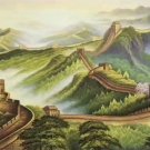 Chinese style Hand painted oil painting on canvas"Great Wall"70x180CM(27.6"x70.9")Unframed-03