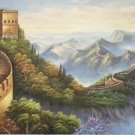 Chinese style Hand painted oil painting on canvas"Great Wall"70x180CM(27.6"x70.9")Unframed-05 Chinese style Hand painted oil painting on canvas"Great Wall"70x180CM(27.6"x70.9")Unframed-05