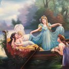 Hand painted oil painting on canvas"Beautiful fairy tale"90x120CM(35.4"x47.2")Unframed-16