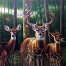 Simple modern Hand painted oil painting on canvas"Milu Deer"60x120CM(23.6"x47.2")Unframed-05