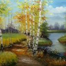 Nordic style Hand painted oil painting on canvas"forest"60x90CM(23.6"x35.4")Unframed-27 Nordic style Hand painted oil painting on canvas"forest"60x90CM(23.6"x35.4")Unframed-27