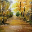 Nordic style Hand painted oil painting on canvas"forest"60x90CM(23.6"x35.4")Unframed-29