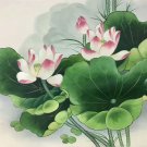 Chinese style Hand painted oil painting on canvas"lotus"50x60CM(19.7"x23.6")Â Unframed-08 Chinese style Hand painted oil painting on canvas"lotus"50x60CM(19.7"x23.6")Â Unframed-08