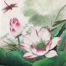Chinese style Hand painted oil painting on canvas"lotus"50x60CM(19.7"x23.6") Unframed-15