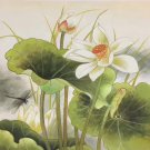Chinese style Hand painted oil painting on canvas"lotus"50x60CM(19.7"x23.6")Â Unframed-23 Chinese style Hand painted oil painting on canvas"lotus"50x60CM(19.7"x23.6")Â Unframed-23