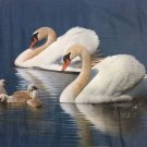 Simple modern Hand painted oil painting on canvas"swan"75x100CM(29.5x39.4inch)Unframed-11