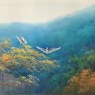 American style Hand painted oil painting on canvas"Creek"50x100CM(19.7"x39.4inch)Unframed-79