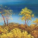 American style Hand painted oil painting on canvas"Creek"50x100CM(19.7"x39.4inch)Unframed-81