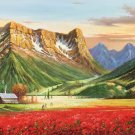American style Hand painted oil painting on canvas"Shangri-La"80x160CM(31.5"x63.0")Unframed-91