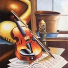 Simple modern Hand painted oil painting on canvas"violin"60x90CM(23.6"x35.4")Unframed-05